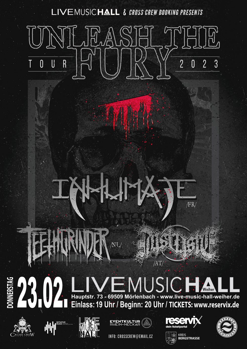 Inhumate haben zugesagt live music hall weiher